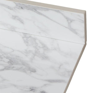 English Elm 43X22bathroom Vanity Top Sintered Stone Carrara White Undermount Sink with Backsplash W509P211128