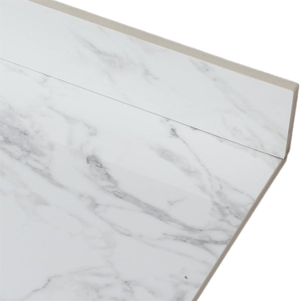 English Elm 49"x22"bathroom Vanity Top Sintered Stone Carrara Undermount Sink with Backsplash W509P211130