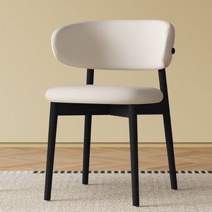 English Elm Mid-century Modern Solid Ash Dining Chairs Set of 2 with Tapered Legs Ergonomic Seat W509P395919