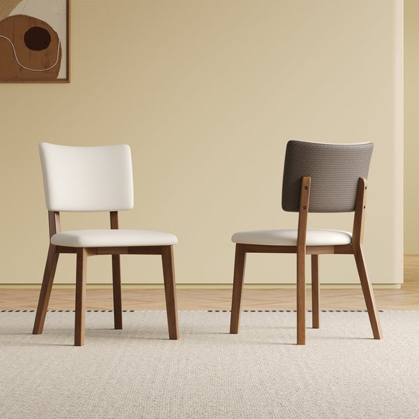 English Elm 59''Modern Sintered Stone Round Dining Table with Lazy Susan Pedestal Base and Six Chairs W509S00199