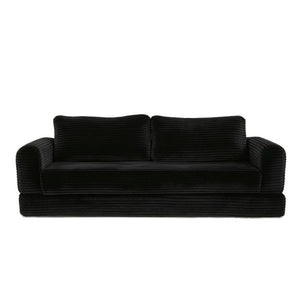 English Elm 76 Inch Corduroy Convertible Floor Sofa Foldable Sleeper Couch for Living Room W5105P502875