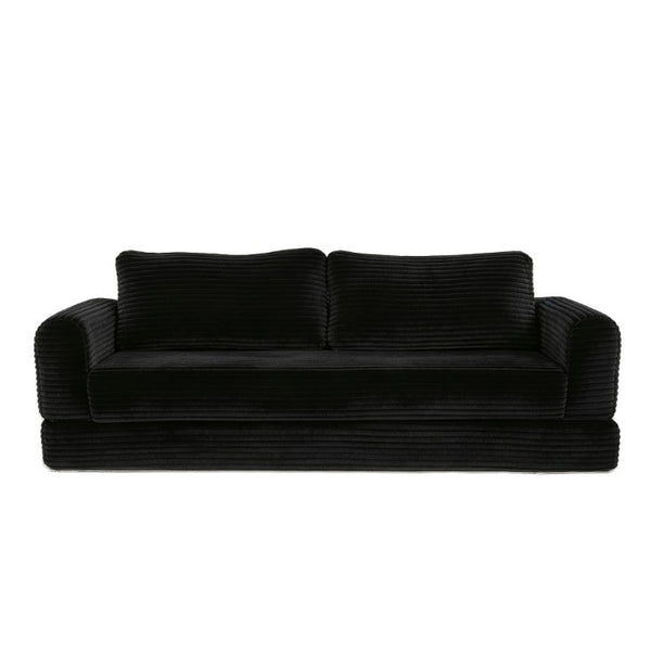 English Elm 76 Inch Corduroy Convertible Floor Sofa Foldable Sleeper Couch for Living Room W5105P502875