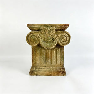 English Elm Pedestal Roman Column Plant Stand Hand Painted Magnesium Oxide Indoor Outdoor Decor W5230P546639