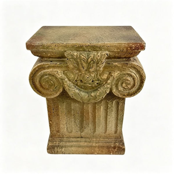 English Elm Pedestal Roman Column Plant Stand Hand Painted Magnesium Oxide Indoor Outdoor Decor W5230P546639