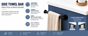 English Elm 36 Inch Freestanding Bathroom Vanity Solid Pine Cabinet with Ceramic Sink and 4 Drawers Navy Blue W5271S00010