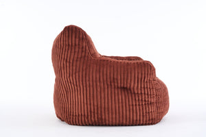 English Elm 010-soft Corduroy Bean Bag Chair with Memory Sponge Fill for Bedroom or Living Room Red W527P235530