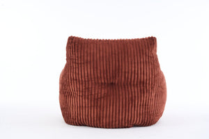 English Elm 010-soft Corduroy Bean Bag Chair with Memory Sponge Fill for Bedroom or Living Room Red W527P235530