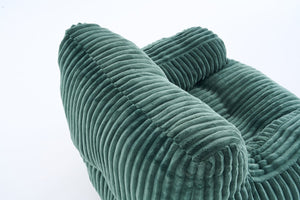 English Elm 010-soft Corduroy Bean Bag Chair with Memory Sponge Fill for Bedroom or Living Room Green W527P235534