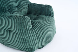 English Elm 010-soft Corduroy Bean Bag Chair with Memory Sponge Fill for Bedroom or Living Room Green W527P235534