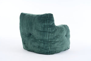 English Elm 010-soft Corduroy Bean Bag Chair with Memory Sponge Fill for Bedroom or Living Room Green W527P235534