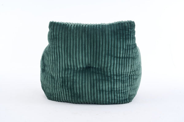 English Elm 010-soft Corduroy Bean Bag Chair with Memory Sponge Fill for Bedroom or Living Room Green W527P235534