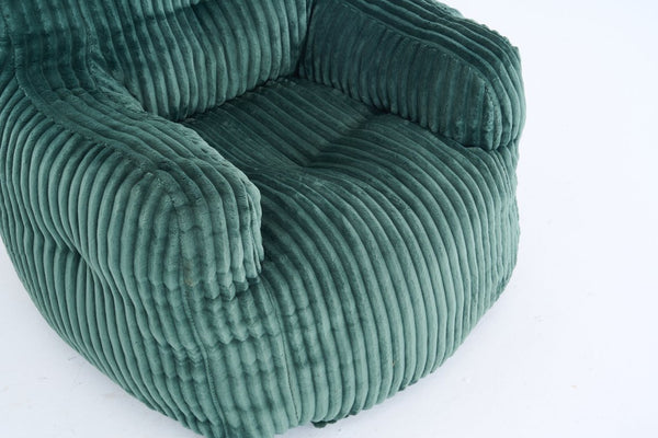 English Elm 010-soft Corduroy Bean Bag Chair with Memory Sponge Fill for Bedroom or Living Room Green W527P235534