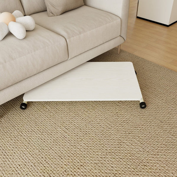 English Elm Adjustable Gas Lift Folding Table with Locking Wheels for Home Office or Outdoor Use W5290P514472