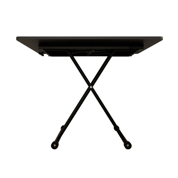 English Elm Adjustable Folding Table with Gas Lift Rolling Casters Portable Foldable Home Office W5290P514791