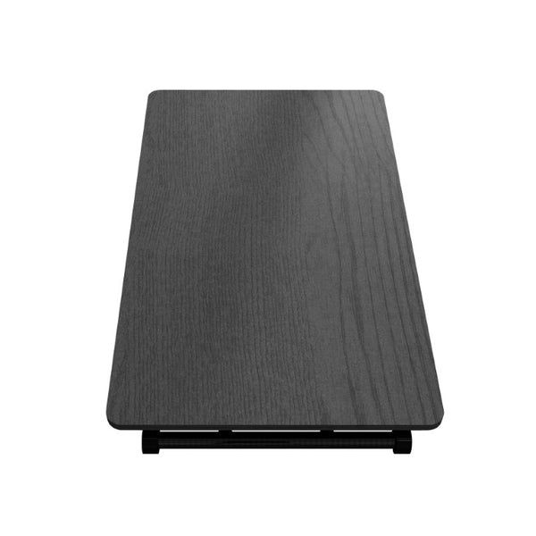 English Elm Adjustable Folding Table with Gas Lift Rolling Casters Portable Foldable Home Office W5290P514791