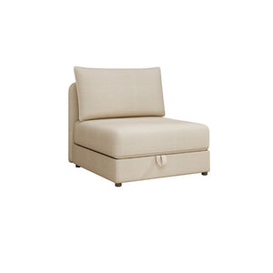 English Elm Modular Fabric Loveseat Sectional with Hidden Storage and Sleeper Function for Small Spaces W5290P534303