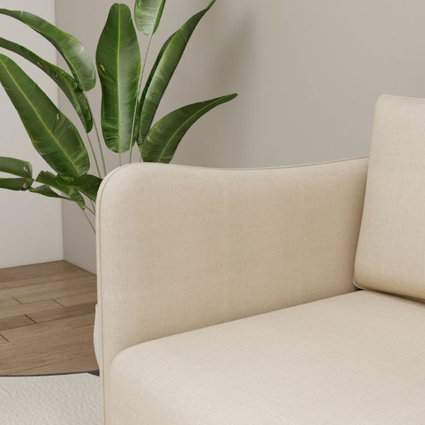 English Elm Modular Fabric Loveseat Sectional with Hidden Storage and Sleeper Function for Small Spaces W5290P534303