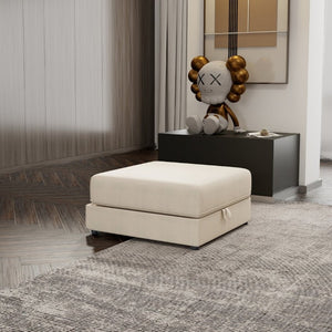 English Elm Modular Fabric Loveseat Sectional with Hidden Storage and Sleeper Function for Small Spaces W5290P534303
