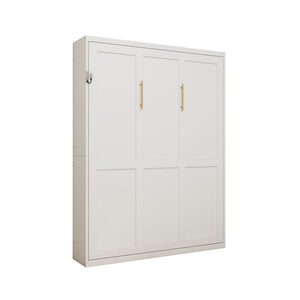 English Elm Queen Murphy Wall Bed Hydraulic Folding Cabinet with MDF Frame for Studio Spaces W5290S00008