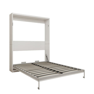 English Elm Queen Murphy Wall Bed Hydraulic Folding Cabinet with MDF Frame for Studio Spaces W5290S00008