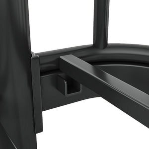 English Elm Twin Over Bunk Bed Steel Round Pipe Frame with Guardrails for Kids or Guests W5316P499395