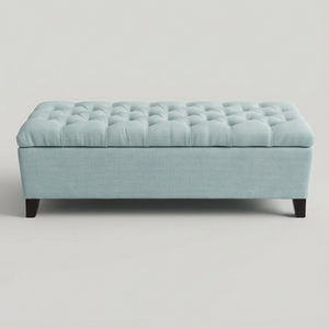 English Elm 50.25" Upholstered Storage Bench with Safety Hinge Soft Foam Seat for Bedroom Entryway W5325P423771