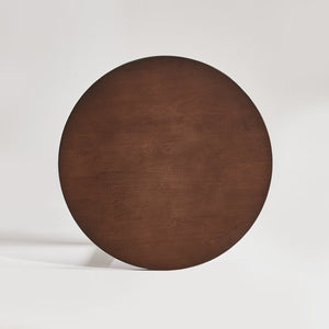 English Elm Solid Rubberwood Two-tier Round Side Table with Open Shelf for Living Room or Bedroom W5368P499371