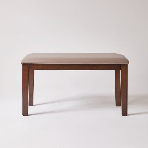 English Elm Solid Wood Frame Upholstered Bench Japandi Style Waterproof Tech Fabric Seat W5368P503714