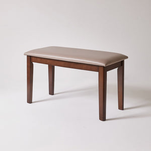 English Elm Solid Wood Frame Upholstered Bench Japandi Style Waterproof Tech Fabric Seat W5368P503714