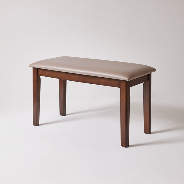 English Elm Solid Wood Frame Upholstered Bench Japandi Style Waterproof Tech Fabric Seat W5368P503714