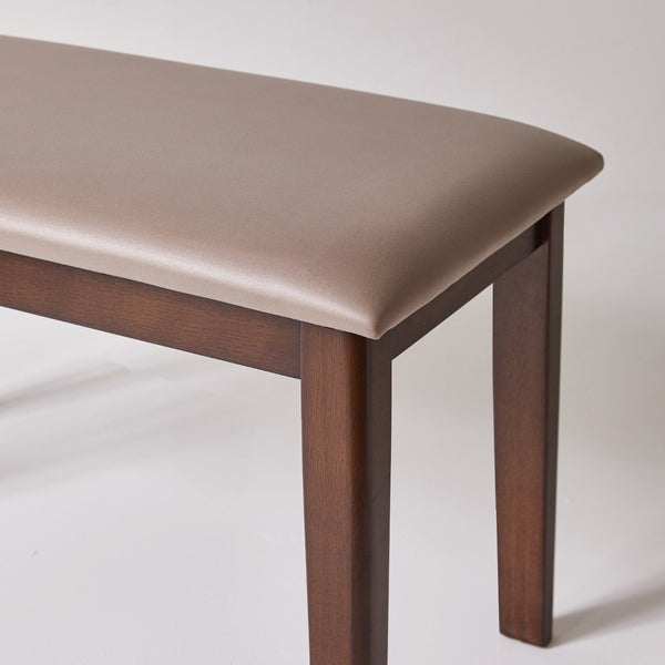 English Elm Solid Wood Frame Upholstered Bench Japandi Style Waterproof Tech Fabric Seat W5368P503714
