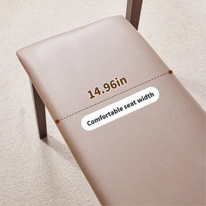 English Elm Solid Wood Frame Upholstered Bench Japandi Style Waterproof Tech Fabric Seat W5368P503714