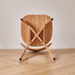 English Elm Set of 2 Solid Wood Dining Chairs with Ergonomic Backrest for Kitchen or Cafe Natural Wood Red Oak W5368P531788