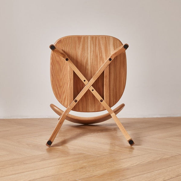 English Elm Set of 2 Solid Wood Dining Chairs with Ergonomic Backrest for Kitchen or Cafe Natural Wood Red Oak W5368P531788