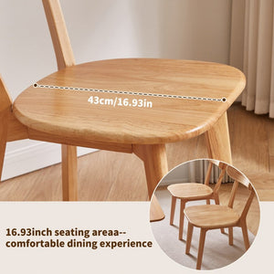 English Elm 2 Solid Rubberwood Dining Chairs Dark Walnut Curved Back Bistro Kitchen Set W5368P531830