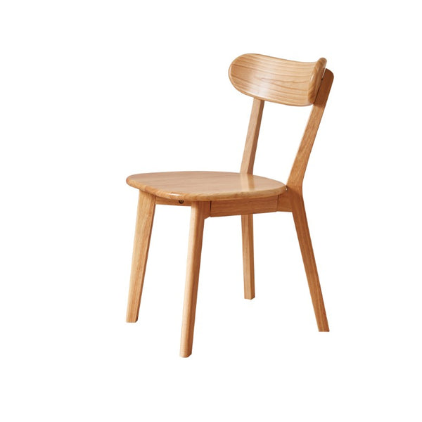 English Elm 2 Solid Rubberwood Dining Chairs Dark Walnut Curved Back Bistro Kitchen Set W5368P531830