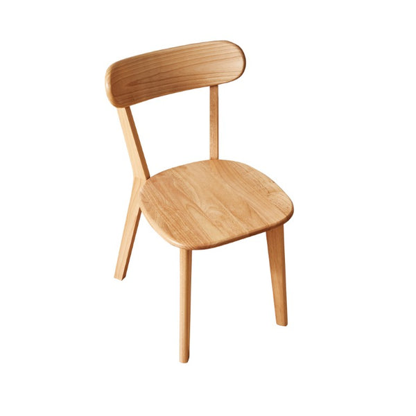 English Elm 2 Solid Rubberwood Dining Chairs Dark Walnut Curved Back Bistro Kitchen Set W5368P531830