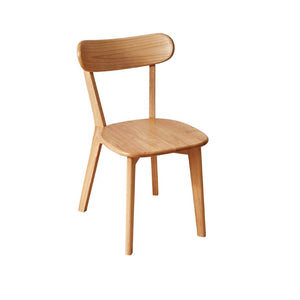 English Elm 2 Solid Rubberwood Dining Chairs Dark Walnut Curved Back Bistro Kitchen Set W5368P531830
