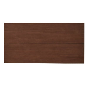 English Elm 180Cm Solid Walnut Rectangular Dining Table Mid Century Modern Seats Six with Tapered Legs W5368P538352