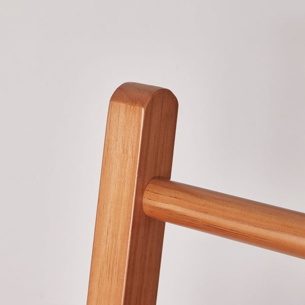 English Elm Heavy‑duty Solid Pine A-Frame Clothes Rack with Bottom Shelf and Side Hooks for Bedroom Cherry W5368P553507