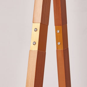 English Elm Heavy‑duty Solid Pine A-Frame Clothes Rack with Bottom Shelf and Side Hooks for Bedroom Cherry W5368P553507