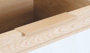 English Elm Royal Oak Two-Tone Six Drawer Dresser Farmhouse Nordic Wood Bedroom Storage W5379P503736
