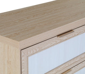 English Elm Royal Oak Two-Tone Six Drawer Dresser Farmhouse Nordic Wood Bedroom Storage W5379P503736