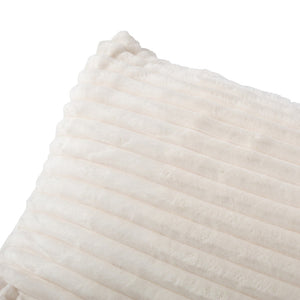 English Elm Bean Bag Chair with Armrests Shredded Foam Fill Oversized Lounge Seat and Ottoman Set White W5385P502043