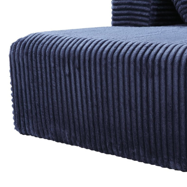 English Elm 95''Modular Corduroy L-Shaped Sectional Sofa Frameless Four Seat Lounge for Living Room W5385P541220