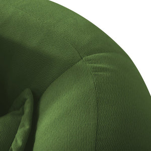 English Elm 2-In-1 Foldable Chenille Sofa Bed with High Density Foam for Modern Living Rooms Green W5385P607782