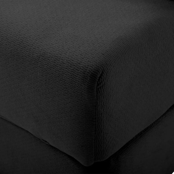 English Elm 2-In-1 Foldable Chenille Sofa Bed with High Density Foam for Modern Living Rooms Black W5385P607786
