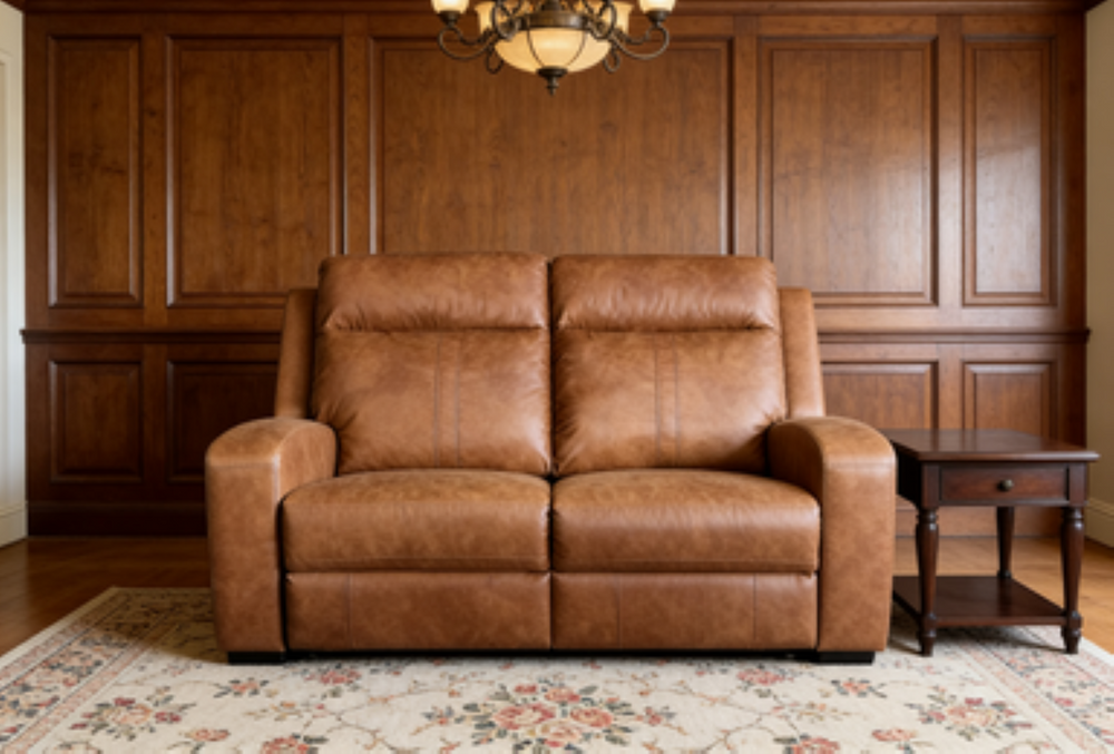 English Elm Artificial Leather Power Reclining Sofa Set with Coffee Table for Living Rooms W547P523256