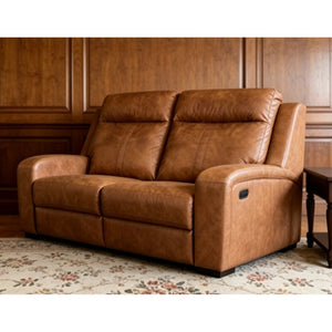 English Elm Artificial Leather Power Reclining Sofa Set with Coffee Table for Living Rooms W547P523256