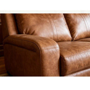 English Elm Artificial Leather Power Reclining Sofa Set with Coffee Table for Living Rooms W547P523256